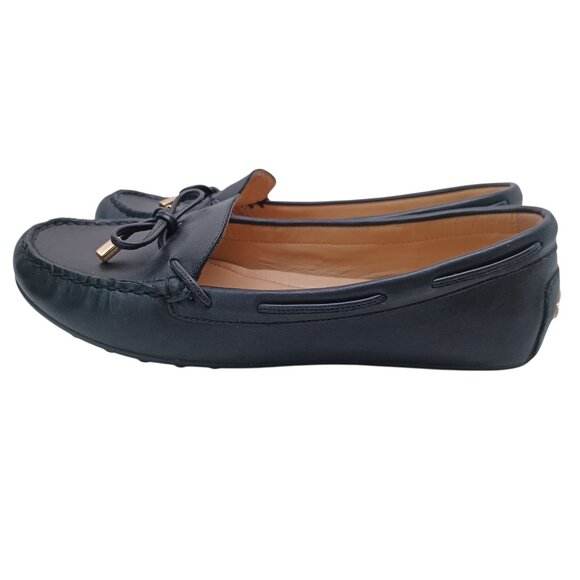 MICHAEL Michael Kors Black Leather Loafers - Picture 15 of 16